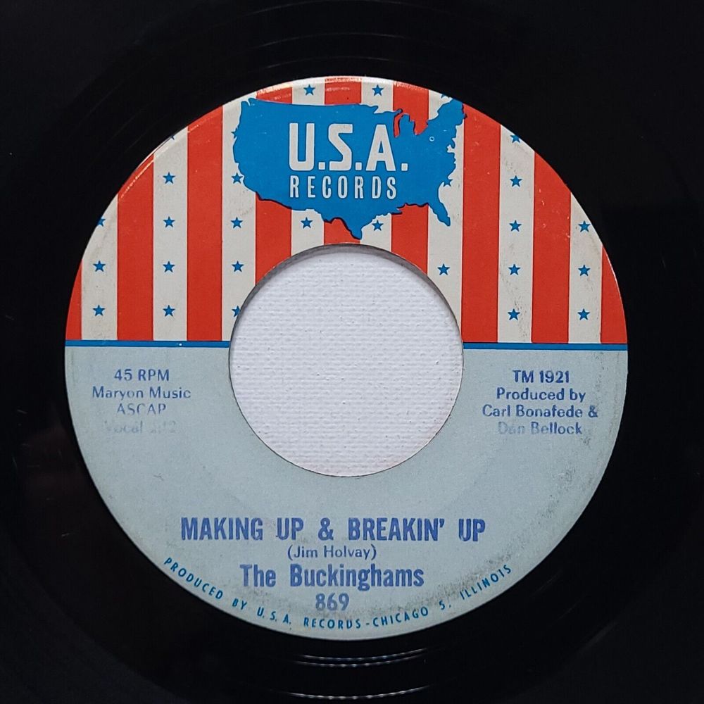 Buckinghams Vinyl 45 Making Up & Breakin' Up / Lawdy Miss Clawdy USA VG+ Garage